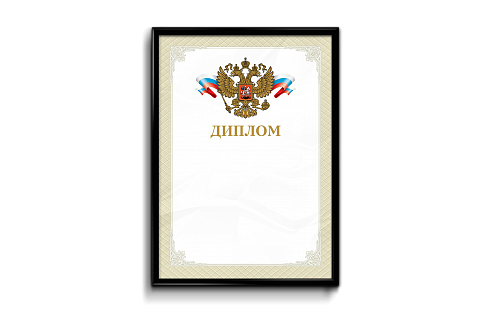 Дипломы в рамке